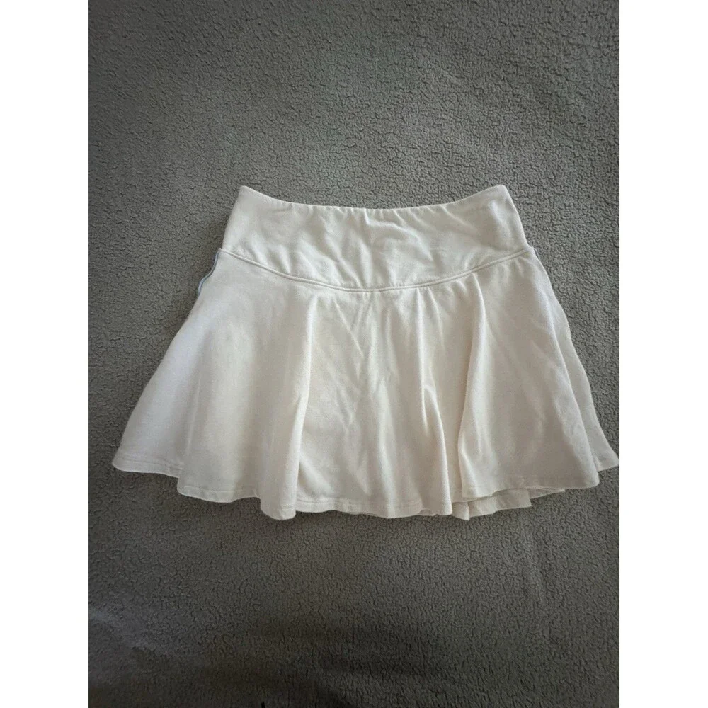 Old Navy Girl’s Athletic Skort White Solid Pull-On Short Activewear Size L